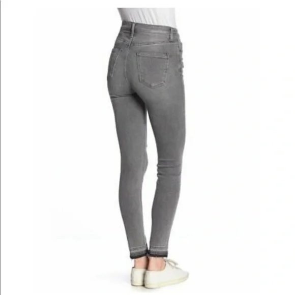 Current/Elliott ~Women’s Ultra High Waist Skinny Jeans Gray Fade Out Destroy 27 - Picture 14 of 16